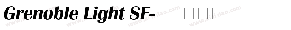 Grenoble Light SF字体转换